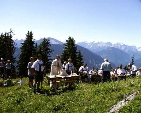 Berg-Messe auf dem Staffel